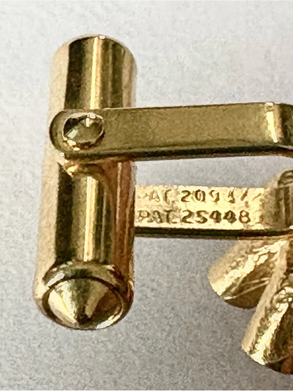 Vintage Christian Dior Gold tone Starburst Cufflinks